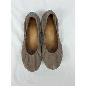 Tieks by Gavriel Ballet Flats Taupe Brown Leather 10 Foldable
